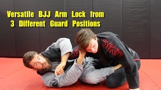 Versatile BJJ Arm Lock from 3 Different Guard Positions [upl. by Rachael]