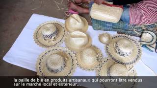 Artisanat en paille de blé emblème de la région Vakinakaratra Madagascar [upl. by Macur399]