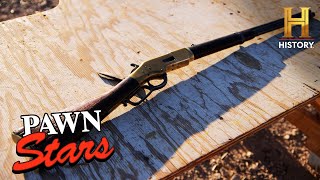 Pawn Stars Seller MISSES BULLSEYE with First Winchester Ever Made Season 21 [upl. by Tyika]