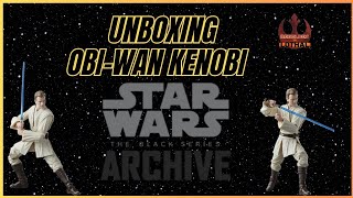 FIGURÓN UNBOXING OBIWAN KENOBI PADAWAN BLACK SERIES ARCHIVE DE HASBRO [upl. by Ellemac]