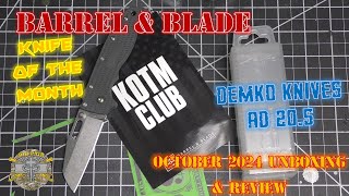 Barrel amp Blade Knife of the Month  October 2024  Demko AD 205  Unboxing amp Review [upl. by Bathelda338]