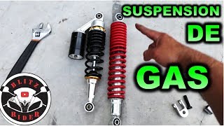 SUSPENSIÓN DE GAS PARA MOTOS  BLITZ RIDER [upl. by Notnel351]