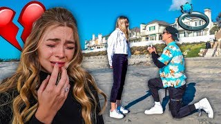 PROPOSING TO ANOTHER GIRL PRANK ON FIANCE SHE CRIES [upl. by Aillij520]