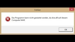 xlivedll FehlermeldungFehler behebenentfernen German HD Tutorial [upl. by Gernhard]