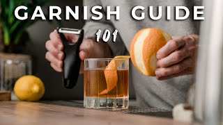 Level Up Your Cocktail Garnish Game  cocktail garnish guide 101 [upl. by Anneh994]