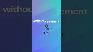 Acquiesce meaning with mnemonic ssc ssccgl vocabulary vocabularywithtrick [upl. by Ennail]