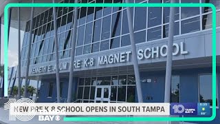 A new Pre K8 magnet school opens in South Tampa [upl. by Shuping]