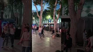 Georgian Dances Practicing in Front of Tavisuplebis Moedani Subway Station saqartvelo [upl. by Mall]