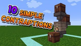 Top 10 Simple Minecraft Contraptions [upl. by Annelise]