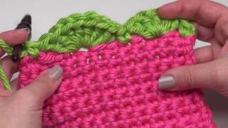 How to Crochet Scalloped Edging Right Handed [upl. by Edmead]