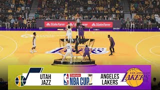 UTAH JAZZ vs LOS ANGELES LAKERS  EMIRATES NBA CUP 2024  NBA 2K25 [upl. by Lemaceon]