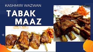 Kashmiri Tabak Maaz Kashmiri kabargah fried lamb ribs wazwan unboxing kitchen with Princi m [upl. by Marba]