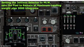 PMDG 747400 Fuel Jettison [upl. by Iznik]