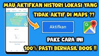 Cara mengaktifkan Histori lokasi Di google maps  Terbaru 2024 [upl. by Elvyn564]