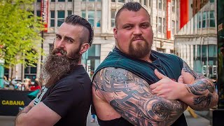 EATING CONTEST VS WORLDS STRONGEST MAN 2017 EDDIE HALL  COB Ep74 [upl. by Gaylord]