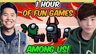 1 HOUR OF FUN AMONG US GAMES WITH TOAST amp SYKKUNO [upl. by Radmen]