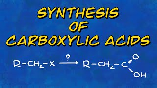 Synthesis of Carboxylic Acids  4 MustKnow Reactions [upl. by Lambrecht]