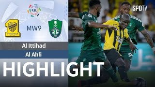 AL ITTIHAD vs AL AHLI 10 FOOTBALL MATCH HIGHLIGHTS [upl. by Hartwell]