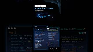 Particles cursor using html css  coding flow aicoding [upl. by Couture]