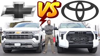 2024 Chevy Silverado vs 2024 Toyota Tundra Does Japan Build A Better Truck [upl. by Ericksen401]