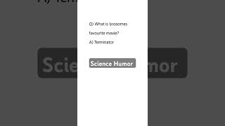 Lysosome Humor shorts biochemistry biology cellbiology [upl. by Nodnnarb]