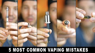 HoneyStick Tutorial on 5 Most Common Vaping Mistakes like turning vape pen onoff or fill cartridge [upl. by Luas]