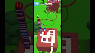 Gameplay top mobile games Relaxing n satisfying game iOSANDROID Stacky Dash shorts Level 1973 [upl. by Navinod458]