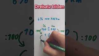 Dreisatz bilden ganz einfach maths matheducation [upl. by Nodyarb]