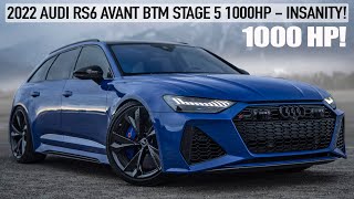 A 1000HP FAMILY HAULER  2022 AUDI RS6 BTM STAGE 5  NOGARO BLUE MONSTER WAGON  IN DETAIL  4K [upl. by Greiner]