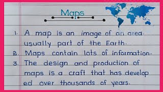 10 Lines On Maps In English  Essay About Maps In English  Uses Of Maps [upl. by Davilman]