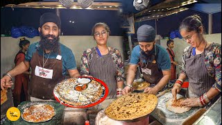 Ahmedabad Hardworking Punjabi Couple Selling Biggest Punjabi Parantha Rs 100 l Gujarat Food Tour [upl. by Gerda866]