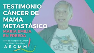 María Emilia en FREEDA  Testimonio de cáncer de mama metastásico [upl. by Nassir]