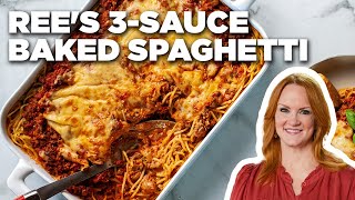 Ree Drummonds 3Sauce Baked Spaghetti  The Pioneer Woman  Food Network [upl. by Zackariah]