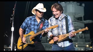 John Fogerty CCR and Brad Paisley play quotBad Moon Risingquot on Jimmy Kimmel LIVE [upl. by Findlay]