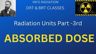 absorbed dose in Hindi  Radiation unit radiationphysics radiation [upl. by Cordie400]