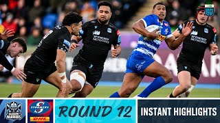 Glasgow Warriors vs DHL Stormers  Instant Highlights  Round 12  URC 202223 [upl. by Reiche144]