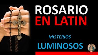 Rosario en Latín con Letra Misterios Luminosos Mysteria Lucis [upl. by Cicenia]