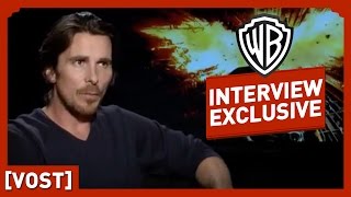 Batman  The Dark Knight Rises  Interview Christian Bale  Christian Bale  Christopher Nolan [upl. by Novy]