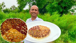 Shahi Sheermal Recipe  Dry Fruit Pizza  Sheermal Without Tandoor  Village Food Secrets  Mubashir [upl. by Lewellen]