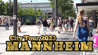 Mannheim 2023 Germany 🇩🇪 Mannheim city tour 4K [upl. by Doroteya]