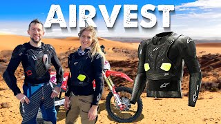 Is a motorcycle airbag worth the money Alpinestars TechAir offroad Dakar explained and tested [upl. by Etsirhc365]