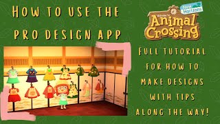 Pro Designer Tutorial and how to make your own designs Animal Crossing New Horizons [upl. by Alyse]