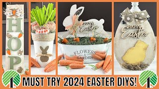 MUST TRY EASTER 2024 DOLLAR TREE DIYS  EASTER 2024 DIY IDEAS  BUDGET FRIENDLY [upl. by Neilla]