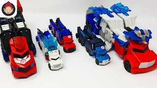 Transformers Toys Optimus Prime Car Robots In Disguise Combiner Force Figures  Unboxing Toy Video [upl. by Iolenta]