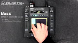 Korg Kaossilator Pro Lead and Bass Examples [upl. by Adirehs]