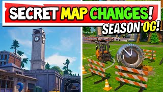 Fortnite OG SECRET MAP CHANGES Chapter 4 Season 5 [upl. by Parhe396]