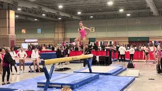 Ella Soles Starstruck Invitational 2024 BEAM FINAL 97 🥇 First place [upl. by Hplodnar]