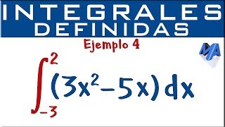 Integrales definidas  Ejemplo 4 [upl. by Shirl387]