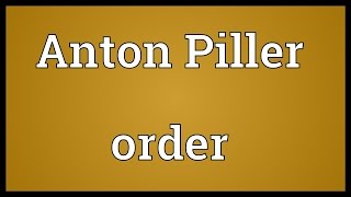 Anton Piller order Meaning [upl. by Wadsworth403]