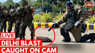 Delhi Blast News LIVE Delhis Rohini Blast CCTV Footage  Delhi CRPF School Blast News India Today [upl. by Bergmans]